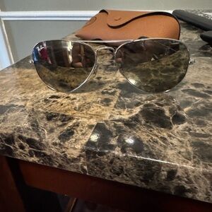 Ray-Ban Silver Aviator Sunglasses